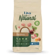 Ração Liva Natural Frango e Goiaba para Gatos Castrados