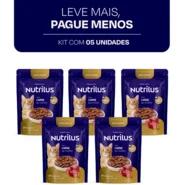 Ração Úmida Nutrilus Sabor Carne para Gatos Adultos