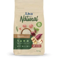 Ração Liva Natural Frango e Batata Doce Cães Adultos Raças Pequenas